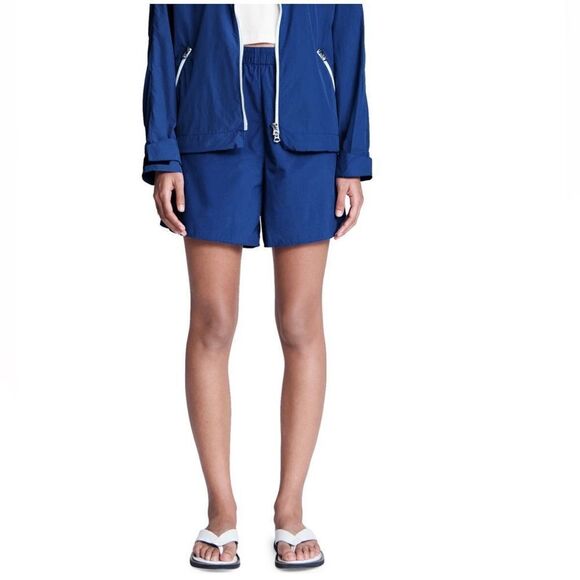 RAG & BONE Penn Pull-On Shorts, Relaxed Fit, Size Large (14/16), Blue, NWT - Picture 4 of 11